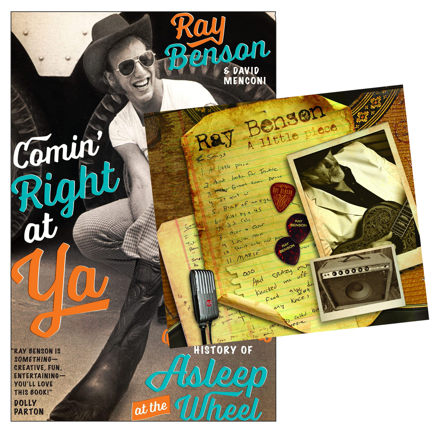 Comin' Right at Ya Book + A Little Piece CD: AUTOGRAPHED